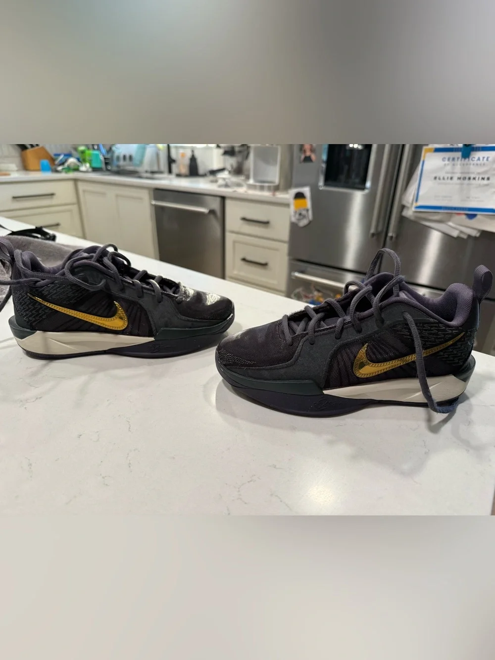 Nike Girls Sabrina 2 KC “Broken Records” Basketball Shoes. Size 3.5Y